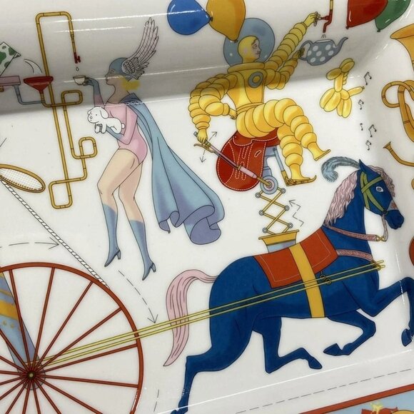 HERMES Vido Posh Tea for Two White Red Multi Porcelain (porcelain) 508-080625 - Picture 2 of 5